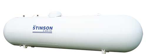 Image of a 2000 gallon capacity propane cylinder 