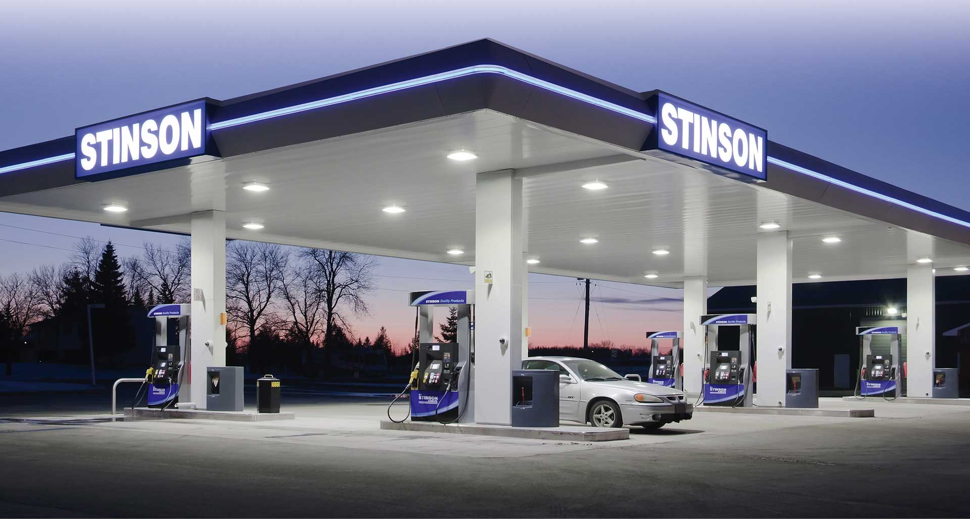 Image of a Stinson gas station