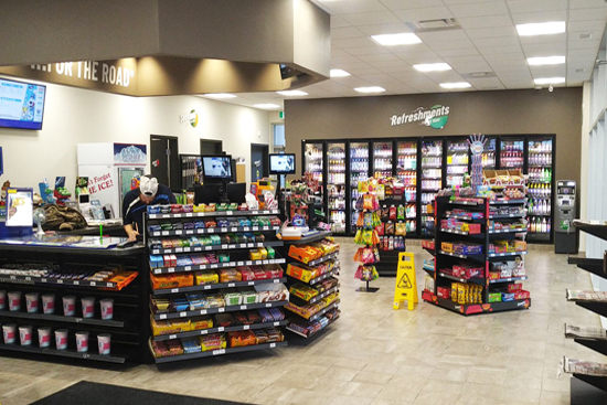 Image of the inside of a Stinson retail store